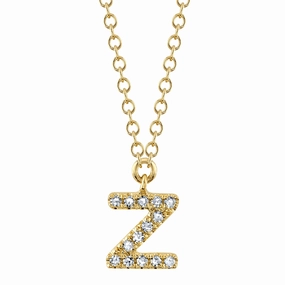 Shy Creation 0.04Ct Diamond Necklace - Initial Z SC55007904-Z