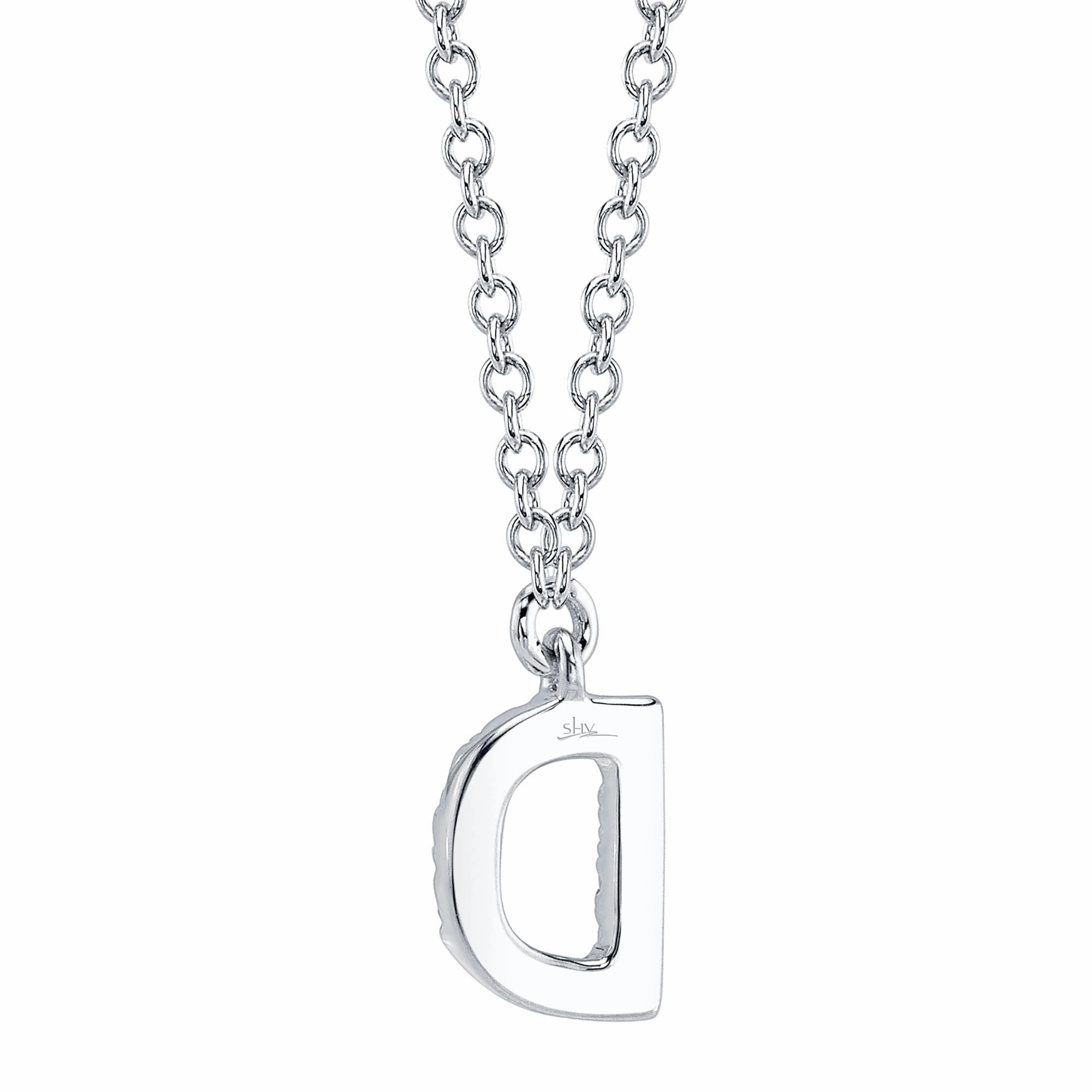 Shy Creation 0.05Ct Diamond Necklace - Initial D SC55007903-D