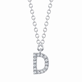Shy Creation 0.05Ct Diamond Necklace - Initial D SC55007903-D