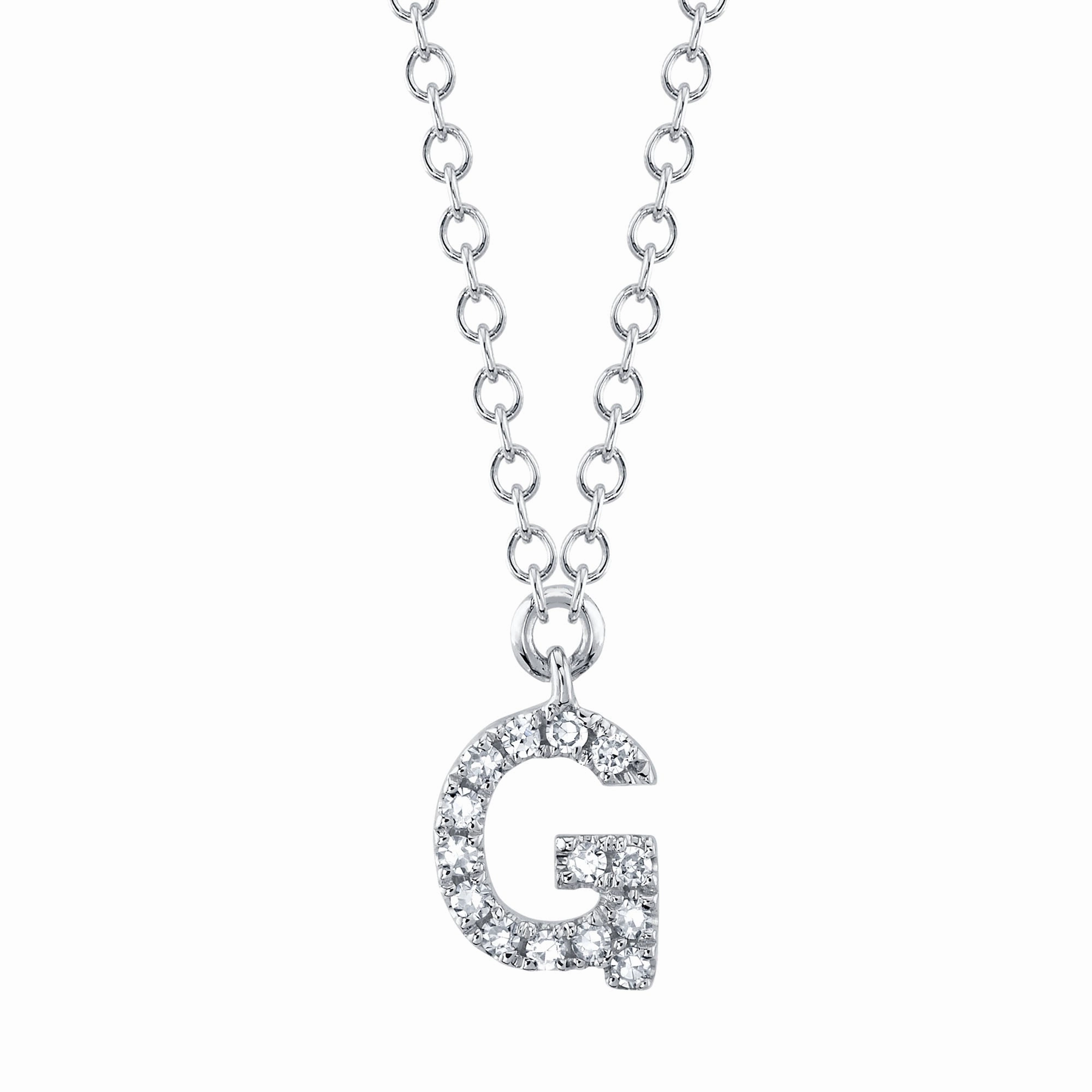 Shy Creation 0.05Ct Diamond Necklace - Initial G SC55007903-G