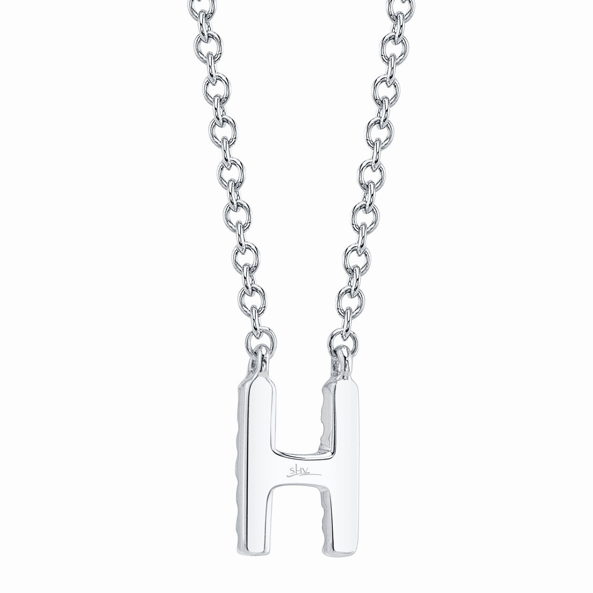 Shy Creation 0.05Ct Diamond Necklace - Initial H SC55007903-H