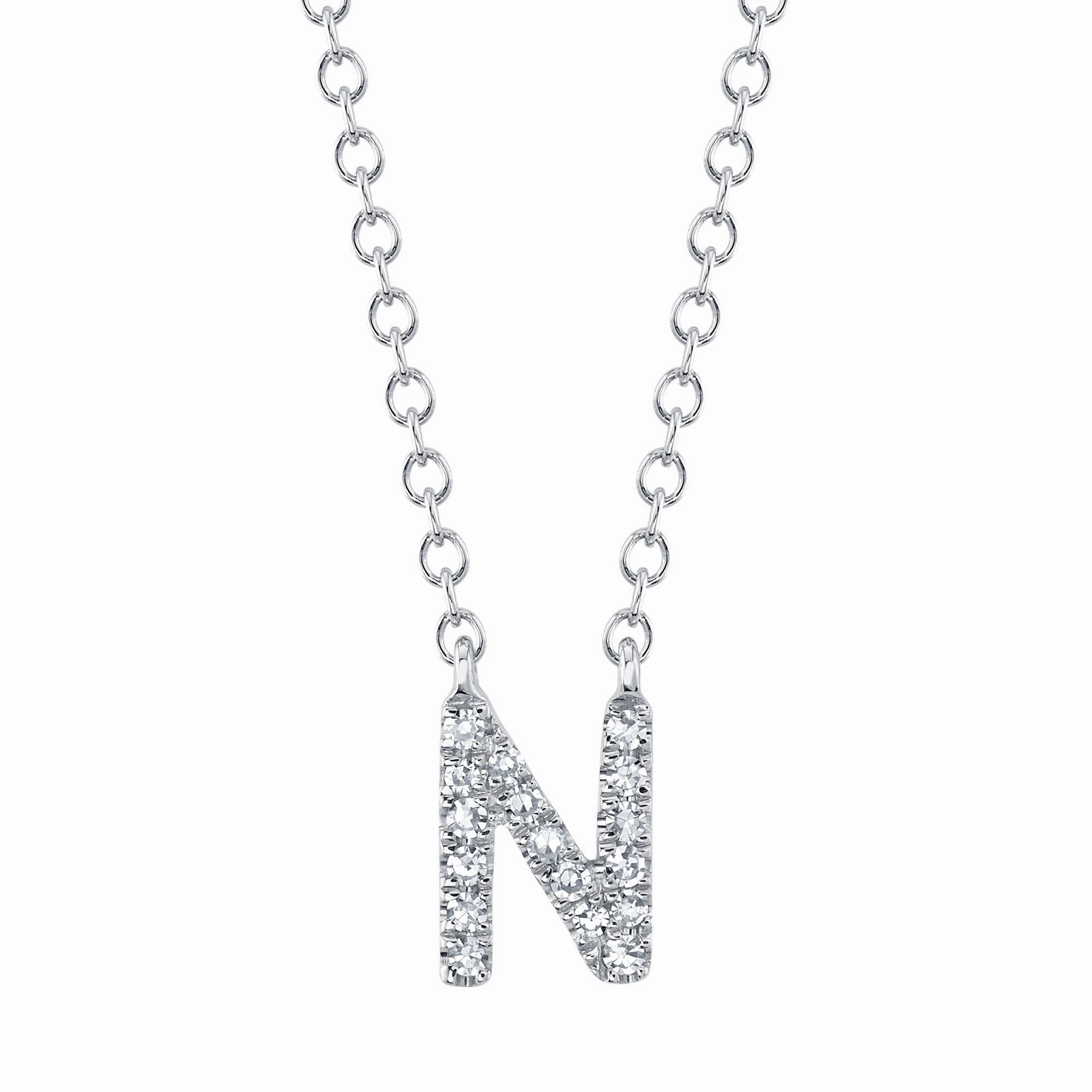 Shy Creation 0.05Ct Diamond Necklace - Initial N SC55007903-N