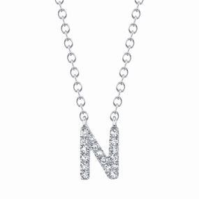 Shy Creation 0.05Ct Diamond Necklace - Initial N SC55007903-N