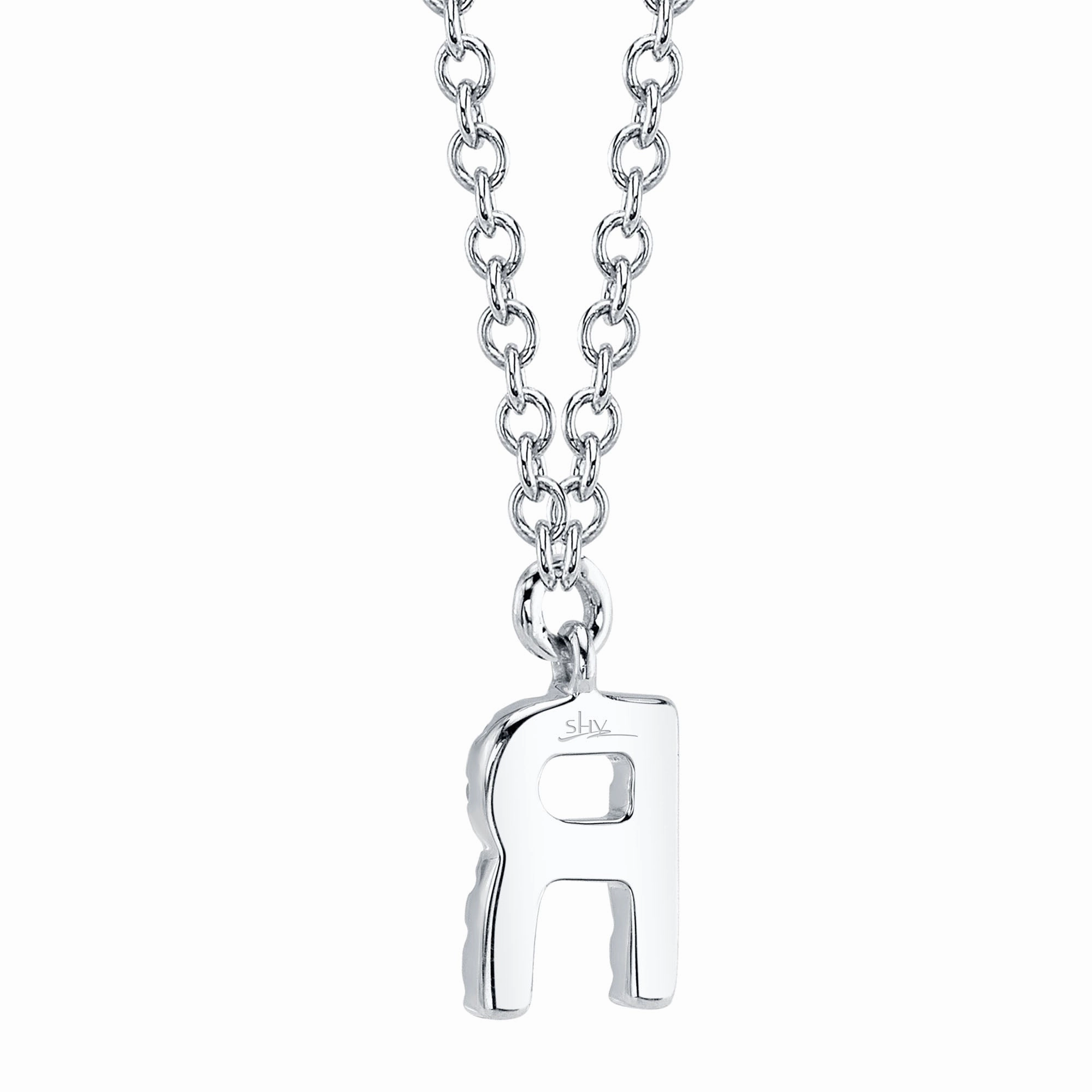Shy Creation 0.05Ct Diamond Necklace - Initial R SC55007903-R