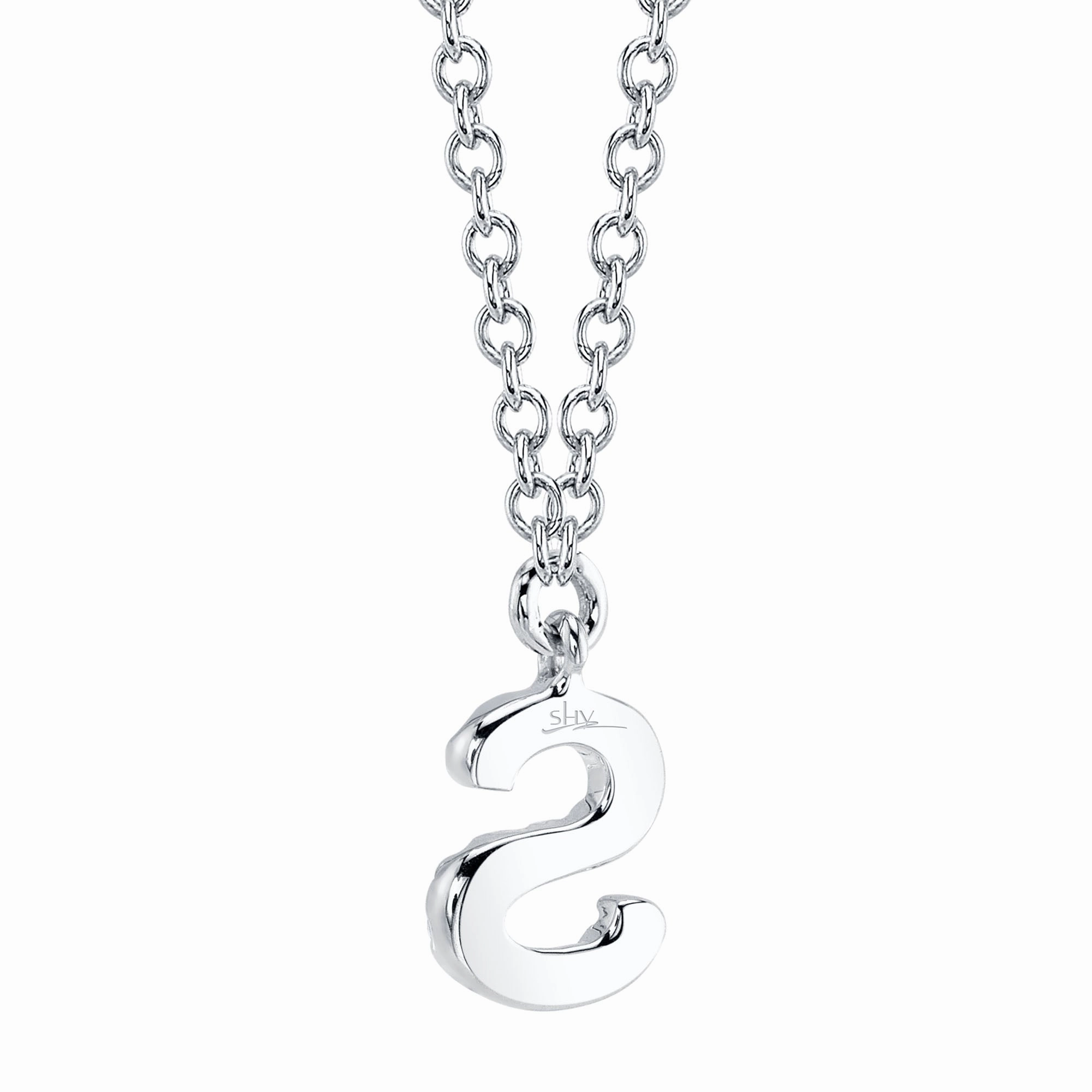 Shy Creation 0.05Ct Diamond Necklace - Initial S SC55007903-S