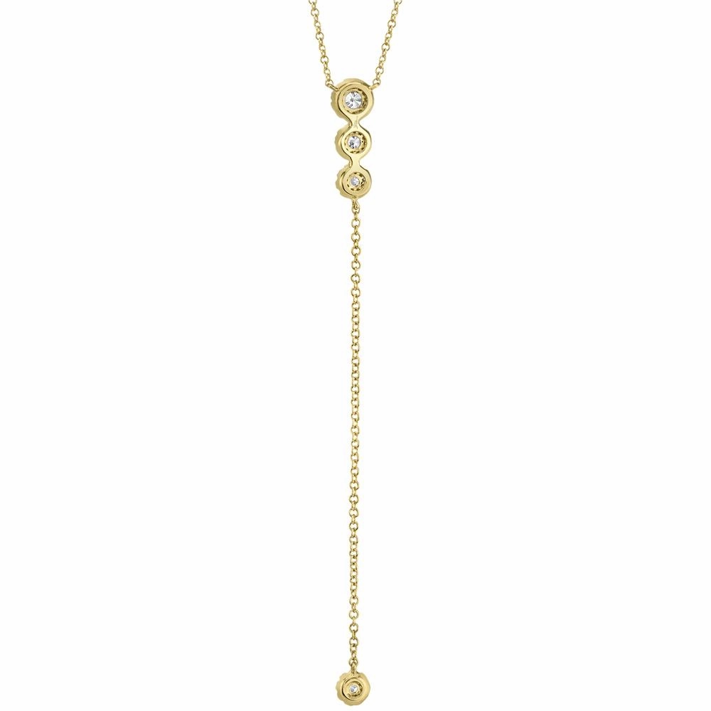 Shy Creation 0.29Ct Diamond Lariat Necklace SC55002607