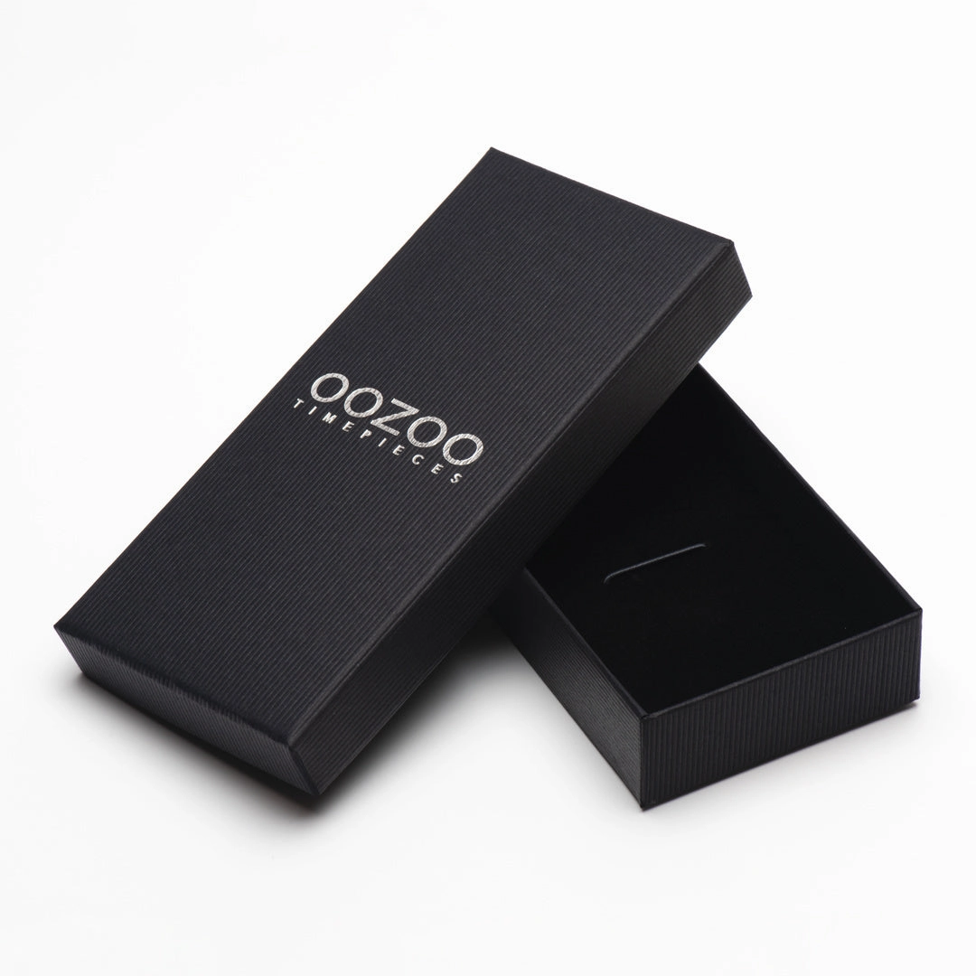 Silver coloured OOZOO watch with metal mesh bracelet - C20257