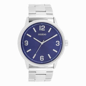Silver coloured OOZOO watch with stainless steel bracelet - C11503