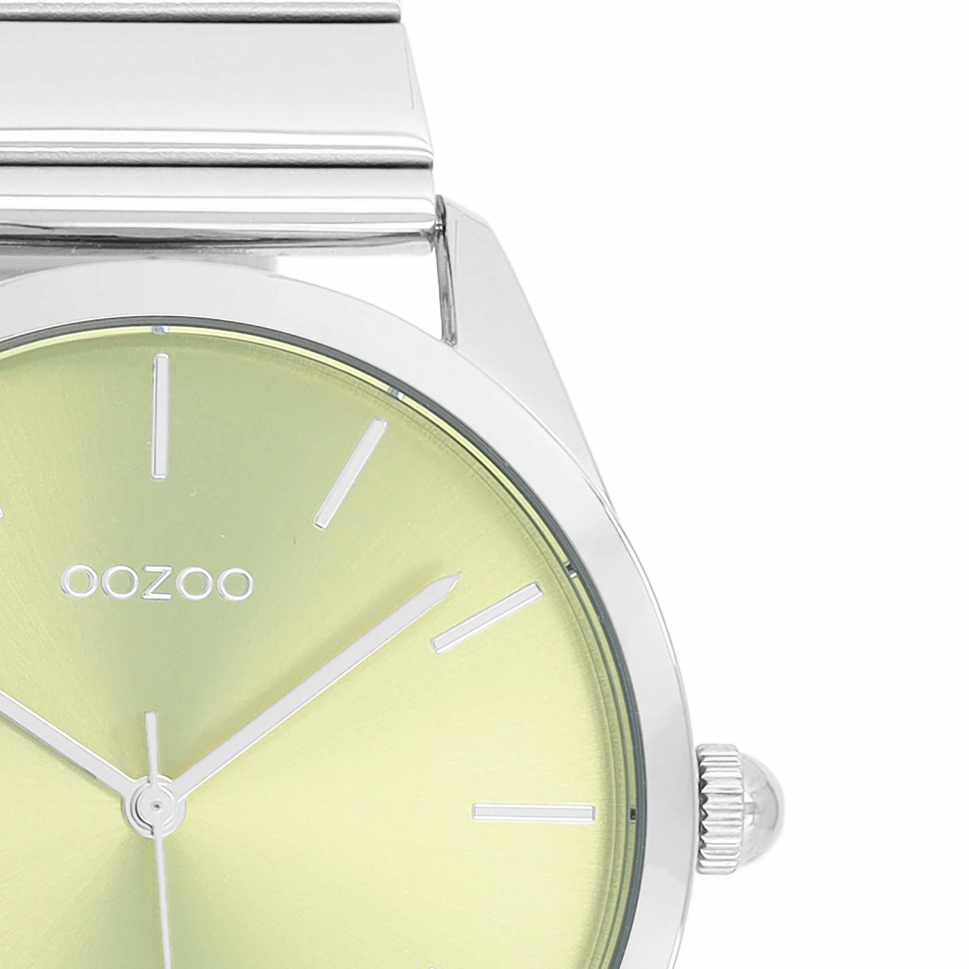 Silver coloured OOZOO watch with stainless steel bracelet - C11515