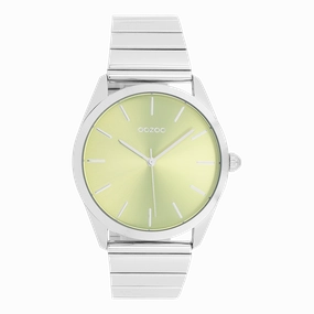 Silver coloured OOZOO watch with stainless steel bracelet - C11515