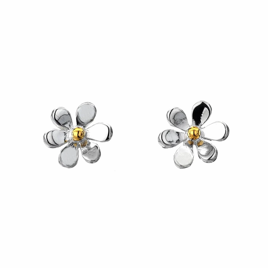 Silver Origins Summer Daisy Stud Earrings