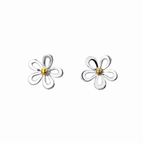 Silver Origins Summer Daisy Stud Earrings