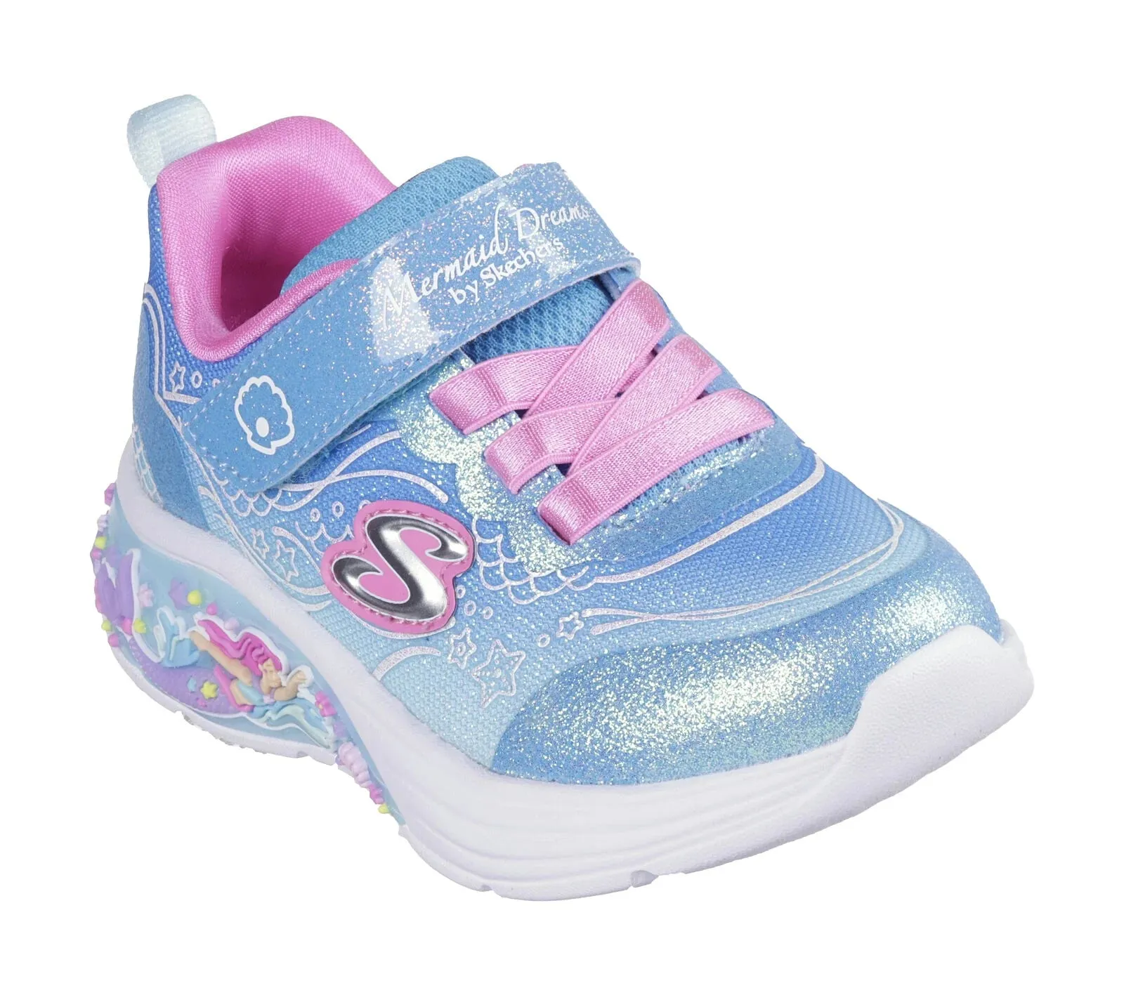 Skechers Blue Lil Mermaid My Dreamers Toddler Sneaker
