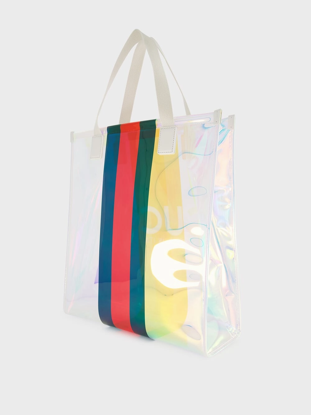 Small Transparent Tote Bag with Web