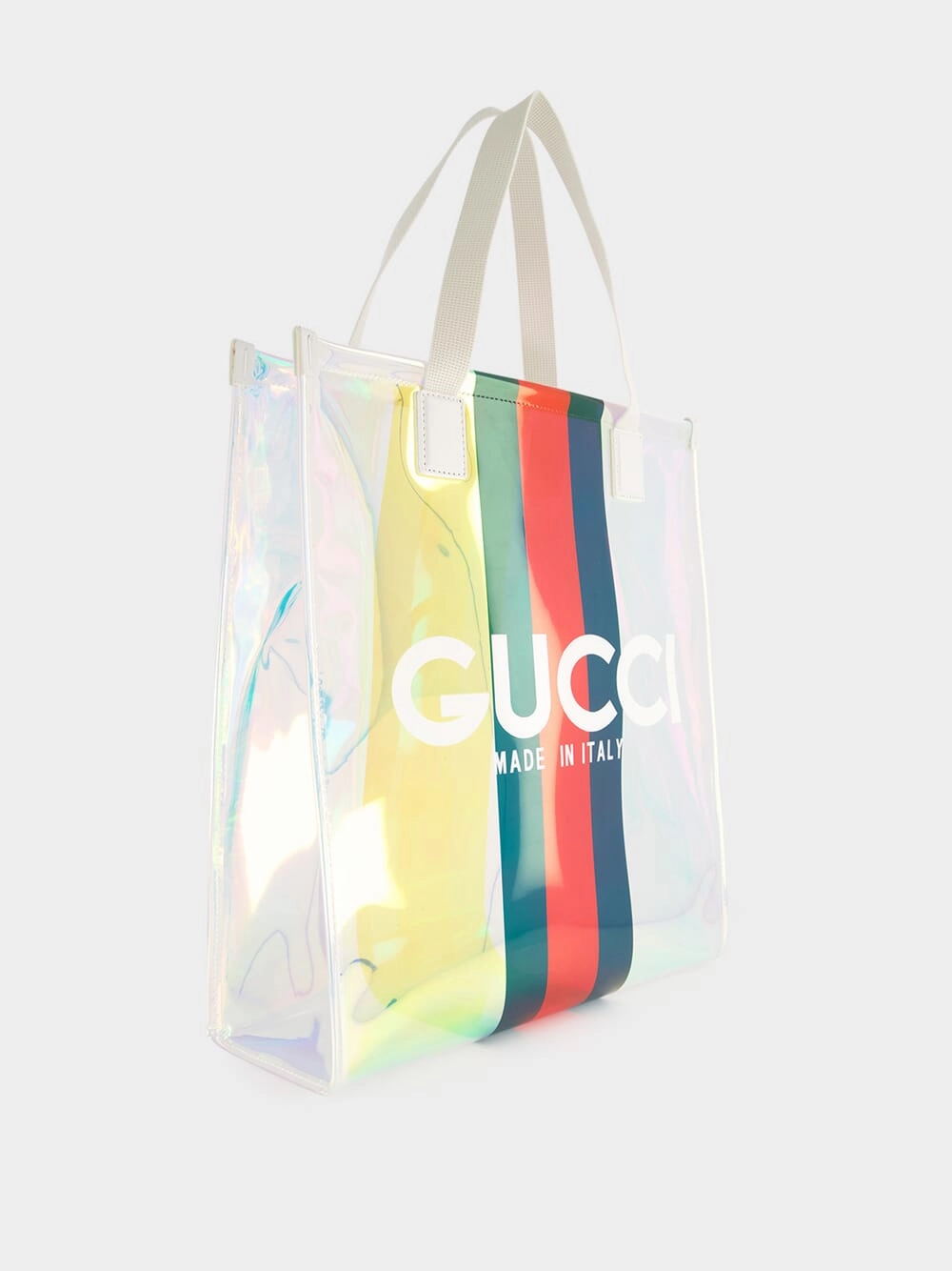 Small Transparent Tote Bag with Web