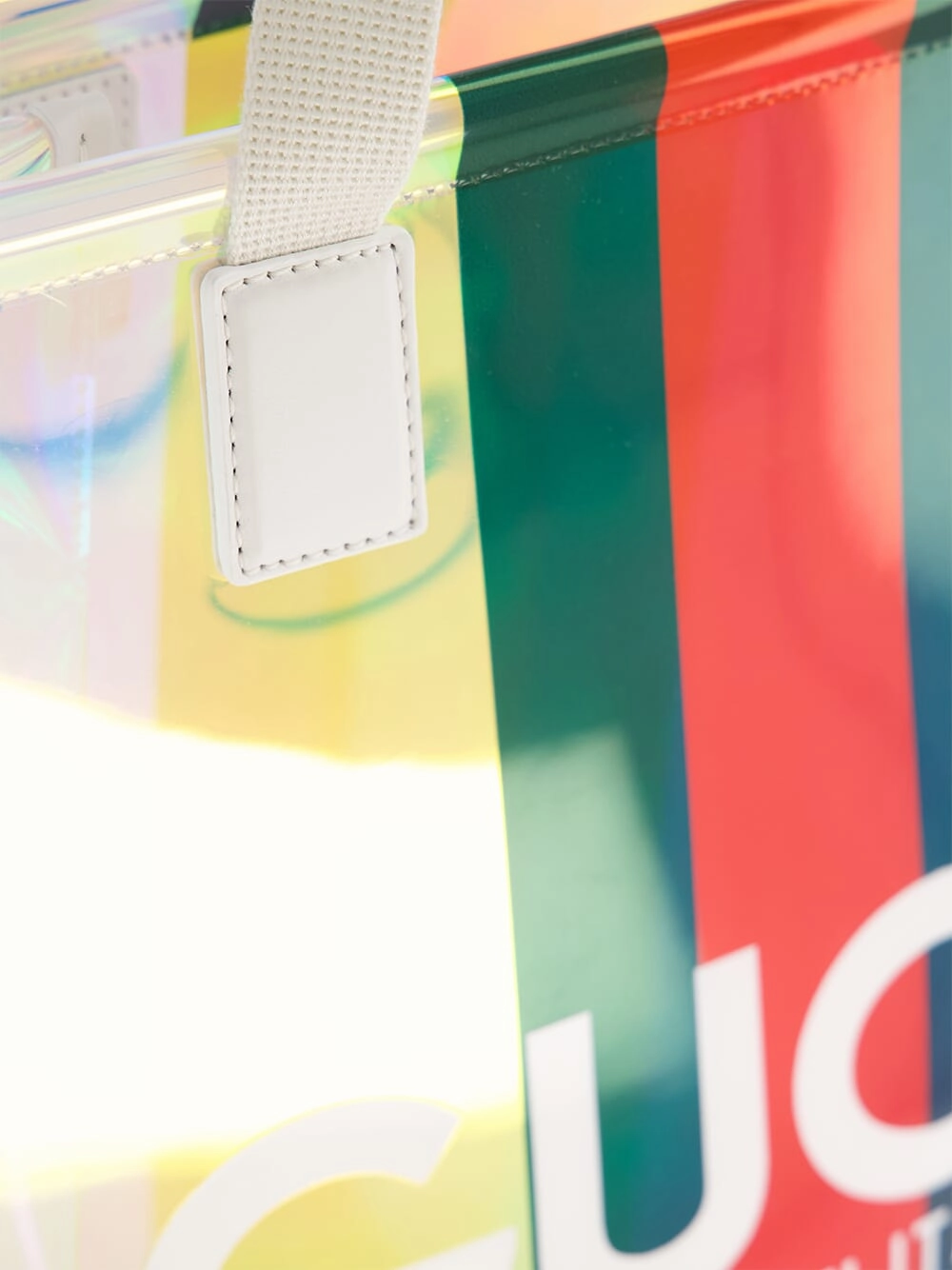 Small Transparent Tote Bag with Web