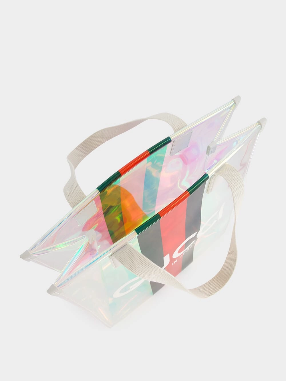 Small Transparent Tote Bag with Web