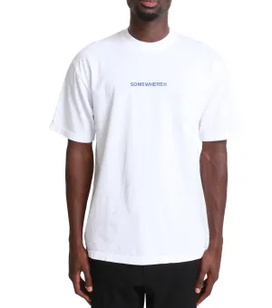 SOMEWHERE 5-Year Logo T-Shirt White
