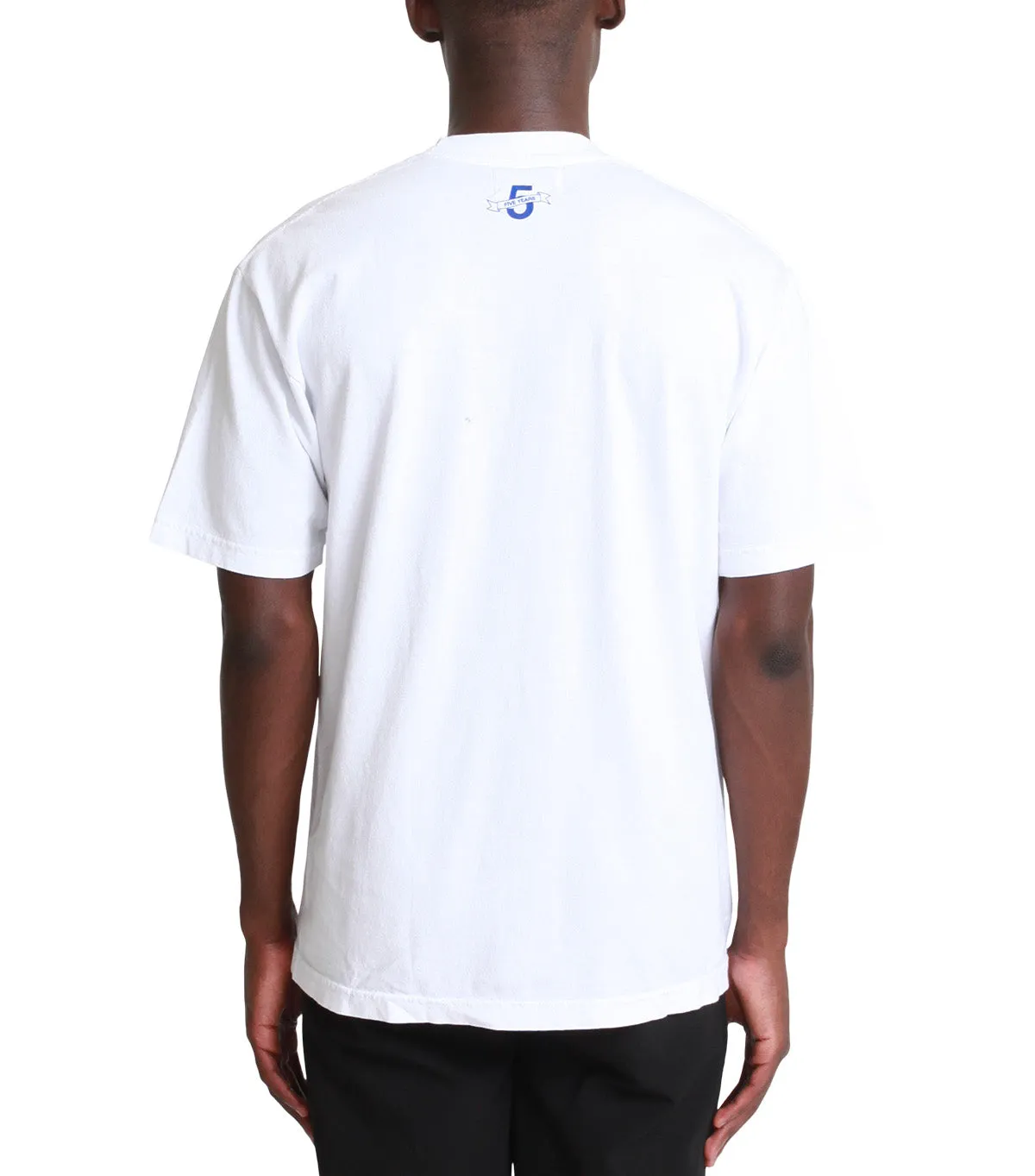 SOMEWHERE 5-Year Logo T-Shirt White