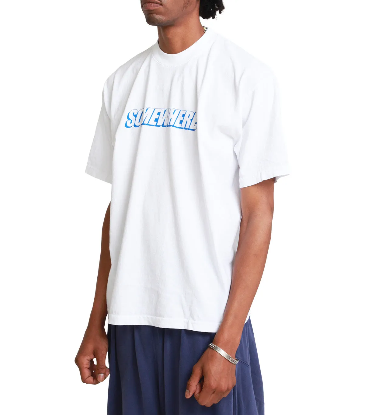 SOMEWHERE Block T-Shirt White