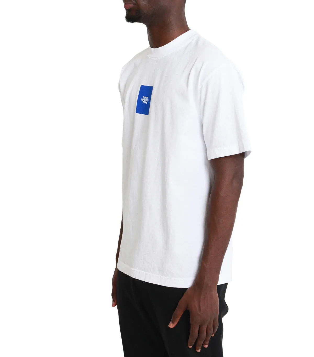SOMEWHERE Cafe Cup T-Shirt White