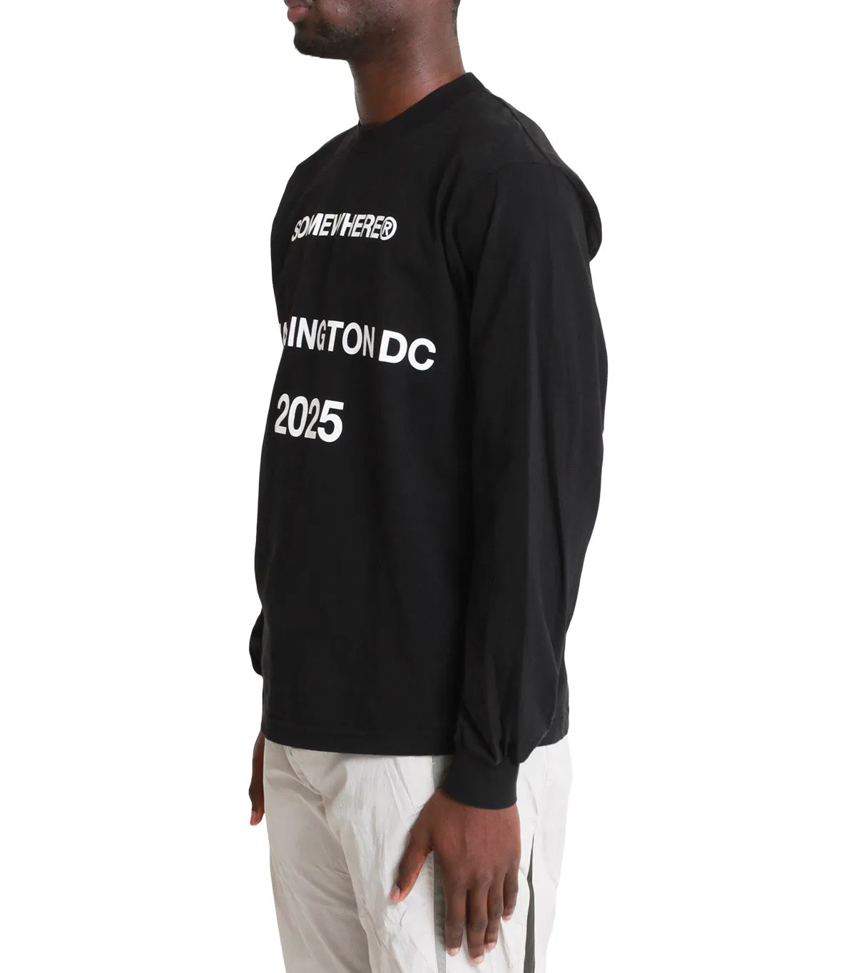 SOMEWHERE Seasonal 2025 Longsleeve T-Shirt Black