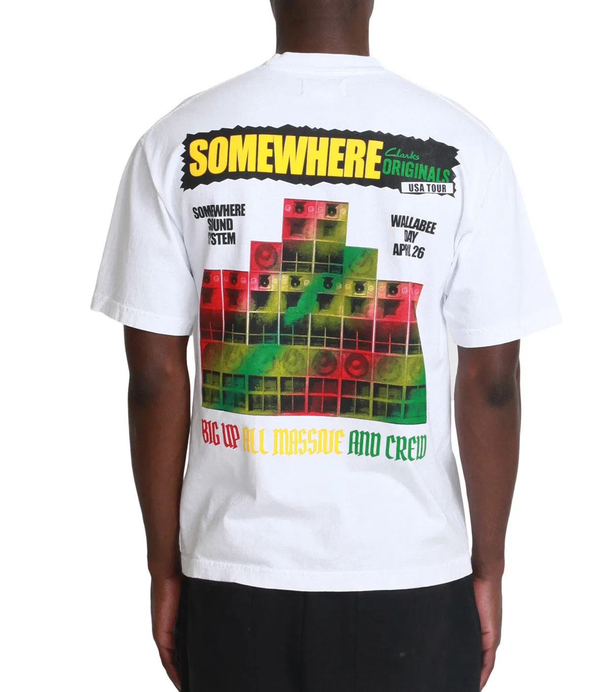 SOMEWHERE x Clarks Originals T-Shirt White