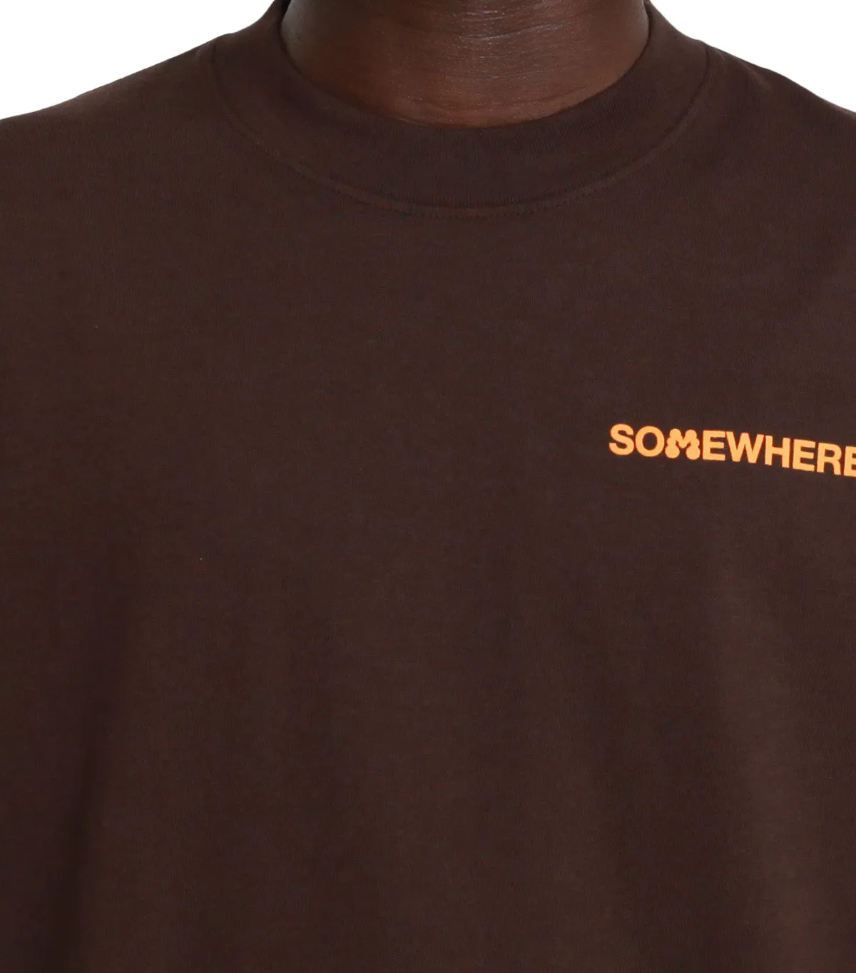 SOMEWHERE x Momotoys T-Shirt Brown