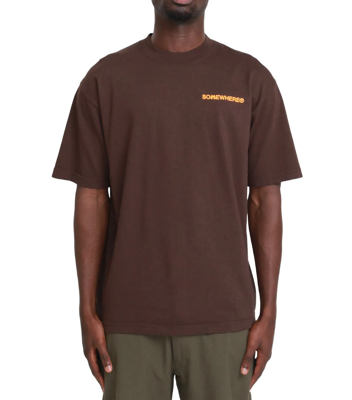 SOMEWHERE x Momotoys T-Shirt Brown