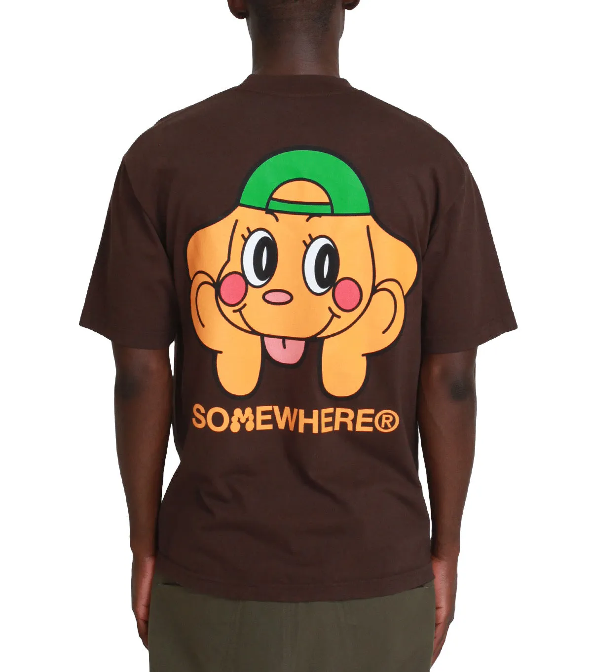 SOMEWHERE x Momotoys T-Shirt Brown