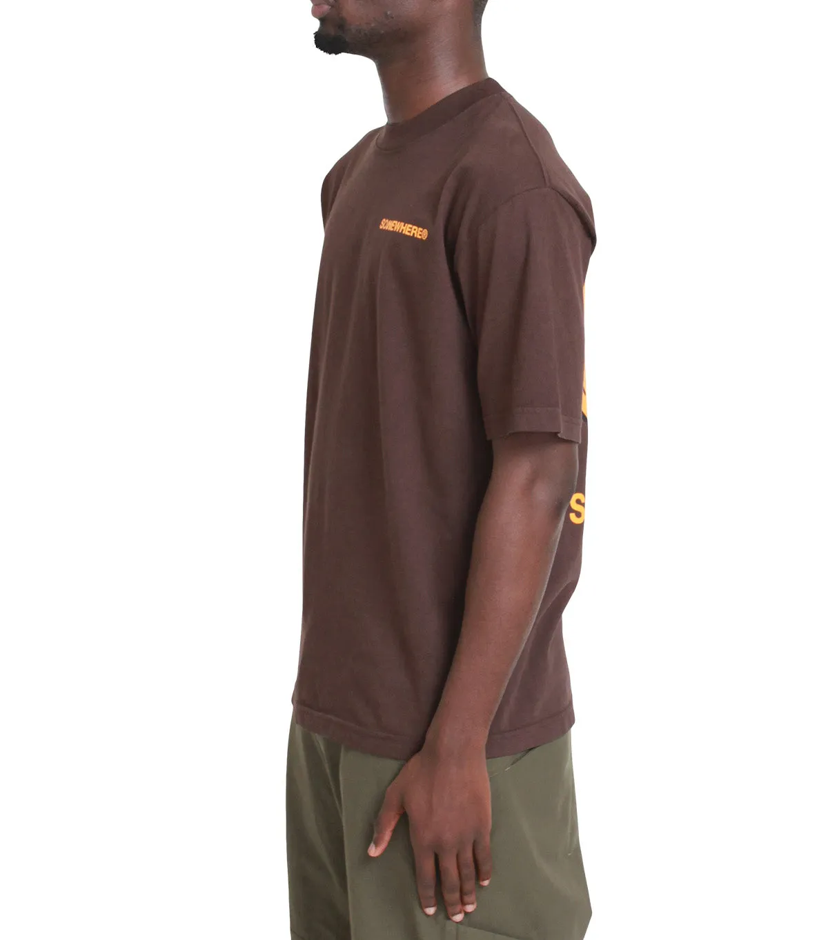 SOMEWHERE x Momotoys T-Shirt Brown