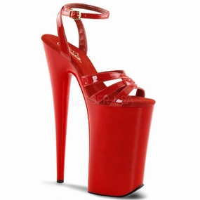 SS-BEYOND-012 Platform Sandal  | Red Patent