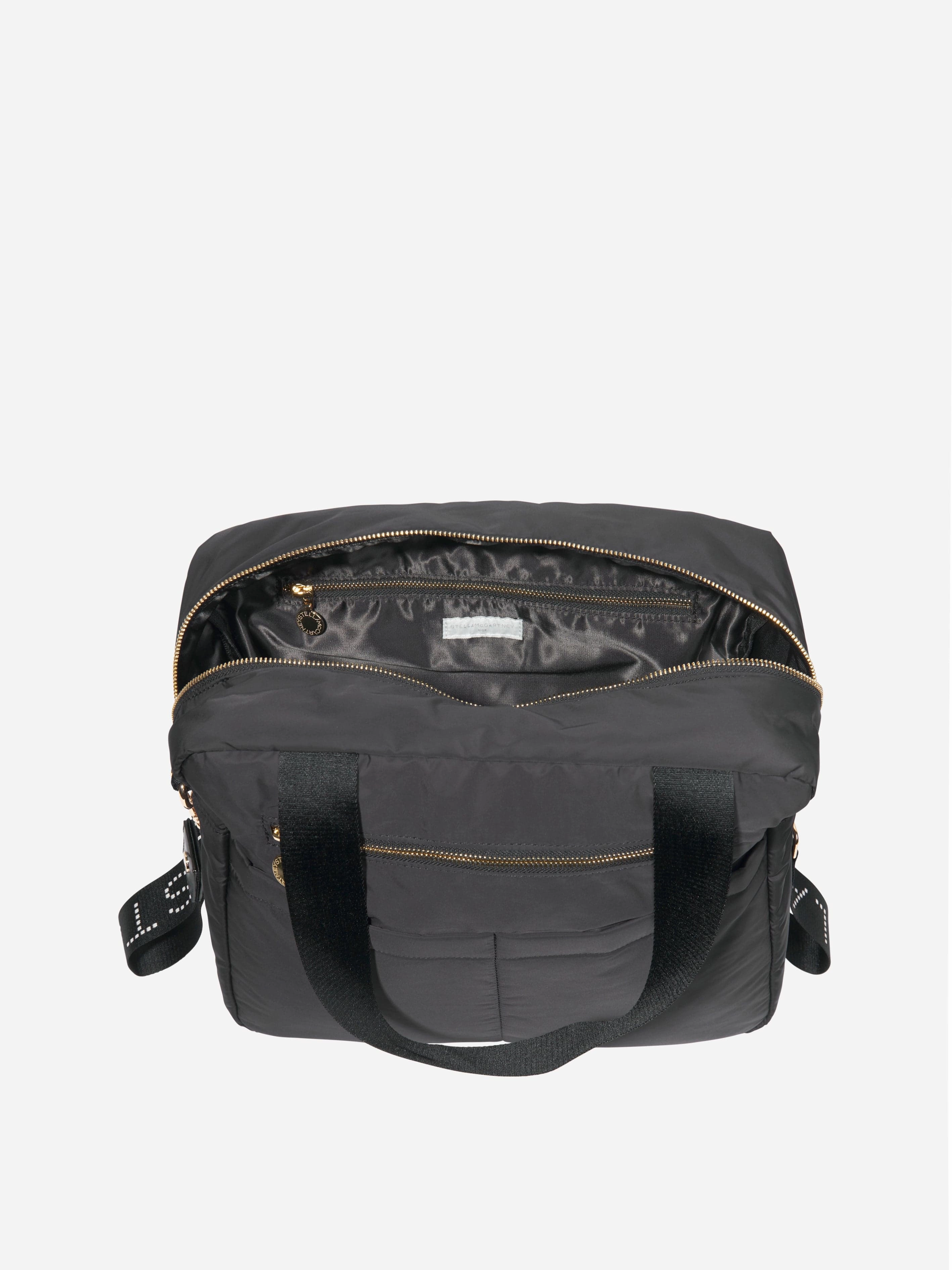 Stella McCartney Baby Logo Changing Bag in Black (36cm)