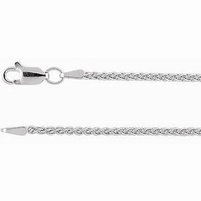 Sterling Silver 1.8 mm Wheat 16" Chain
