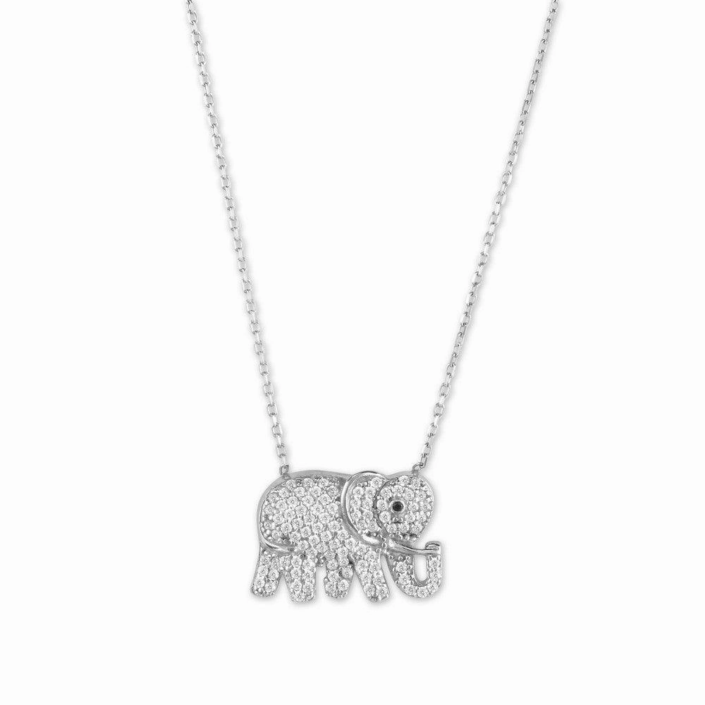 Sterling Silver Elephant Necklace