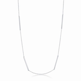 Sterling Silver Multiple Bar Necklace