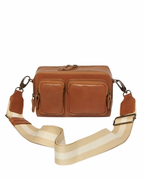 Stitch & Hide Sasha Crossbody Camera Shoulder Bag Maple Brown