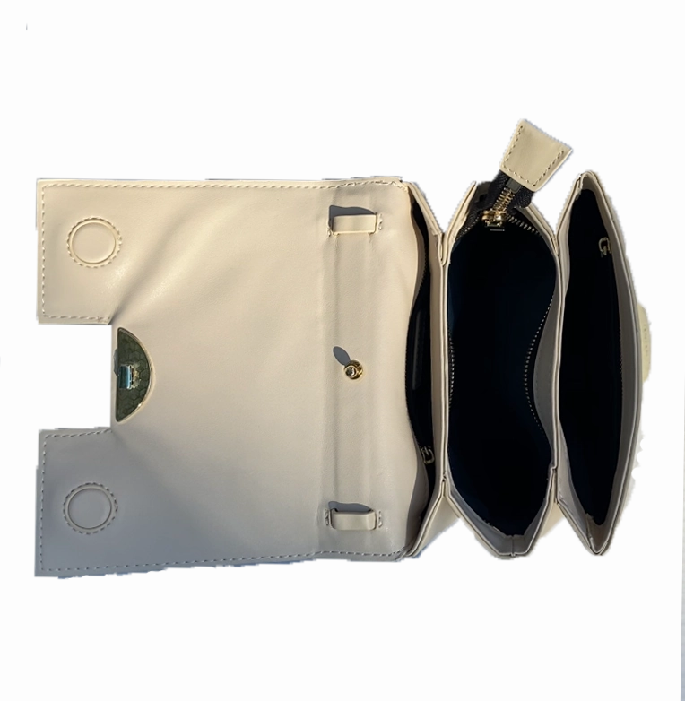 SUSU Elizabeth Off White Leather Shoulder Bag