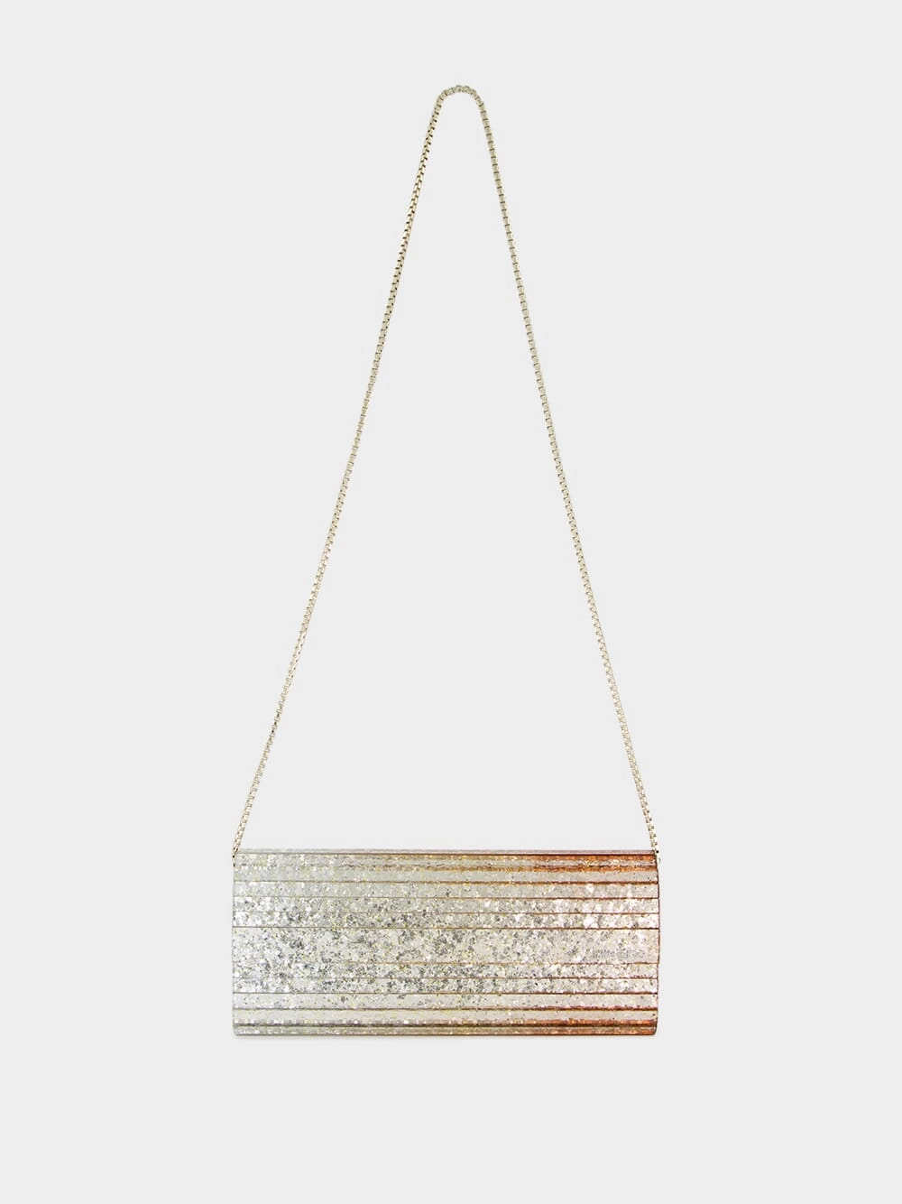 Sweetie Metallic D??grad?? Glitter Plexi Clutch Bag