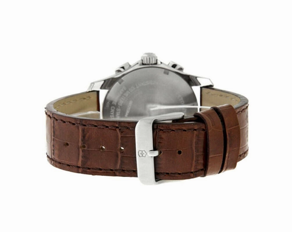 Swiss Army Chrono Classic Steel Womens Strap Watch Quartz Brown & MOP Dial 241420