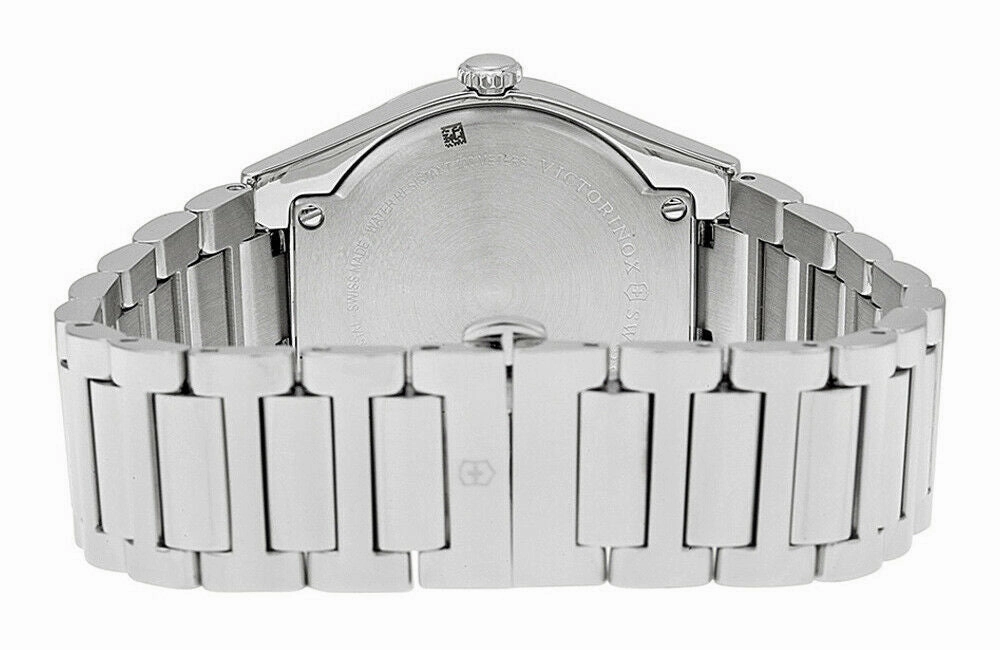Swiss Army Victoria Stainless Steel Womens Watch Silver Dial Calendar 241630