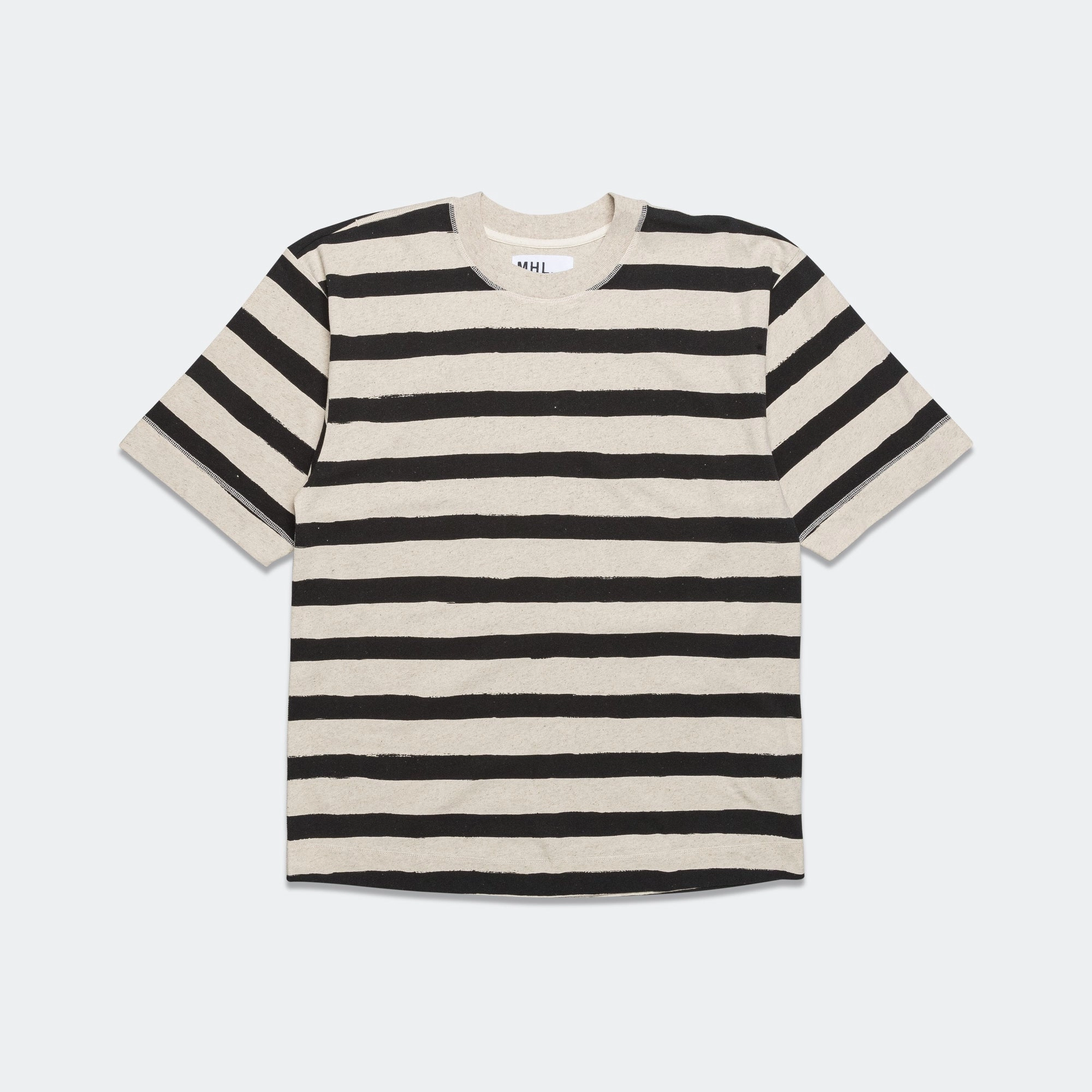 T-Shape Matelot - Cotton Hemp Jersey Natural/Black