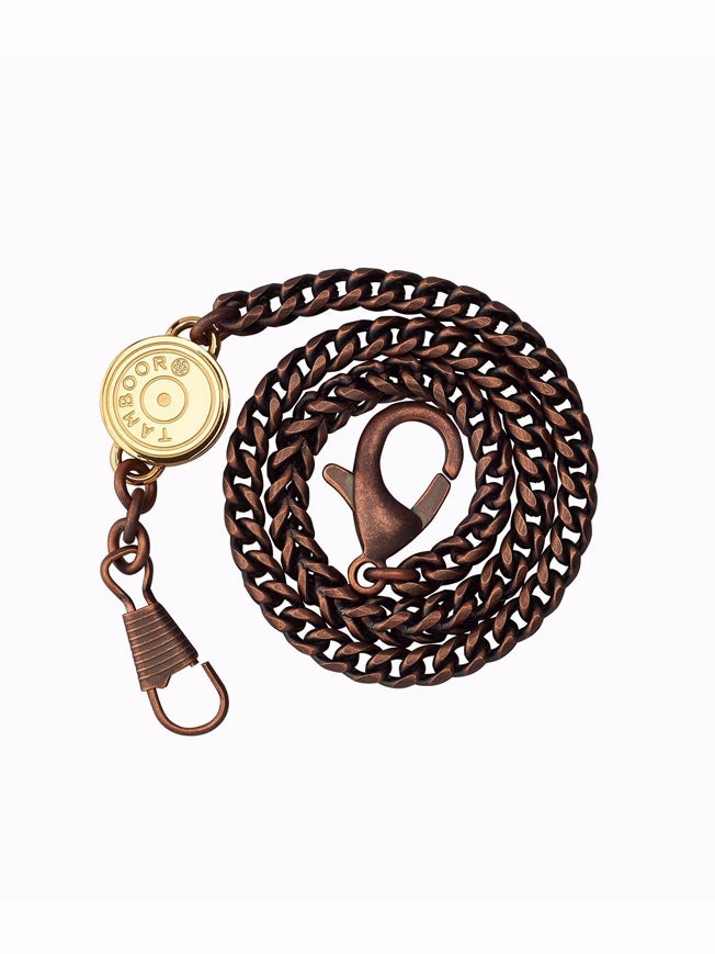 TAMBOORO Men??s watch - BULLET - DIRTY BRONZE - ZIRCONIA - TB-102-BR-ZW-SL-CP