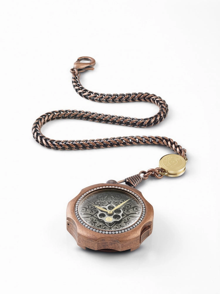 TAMBOORO Men??s watch - TATTOO - DIRTY BRONZE - TB-101-BR-SL-CP