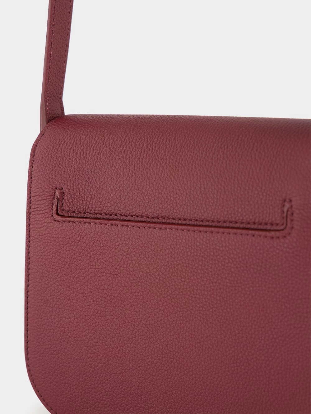Tara Mini Crossbody in Red Plum Leather