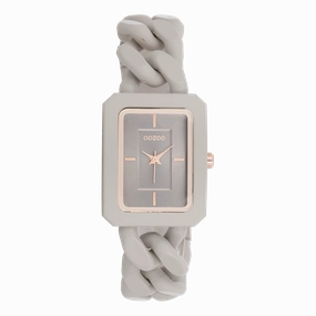 Taupe OOZOO watch with chain bracelet - C11275