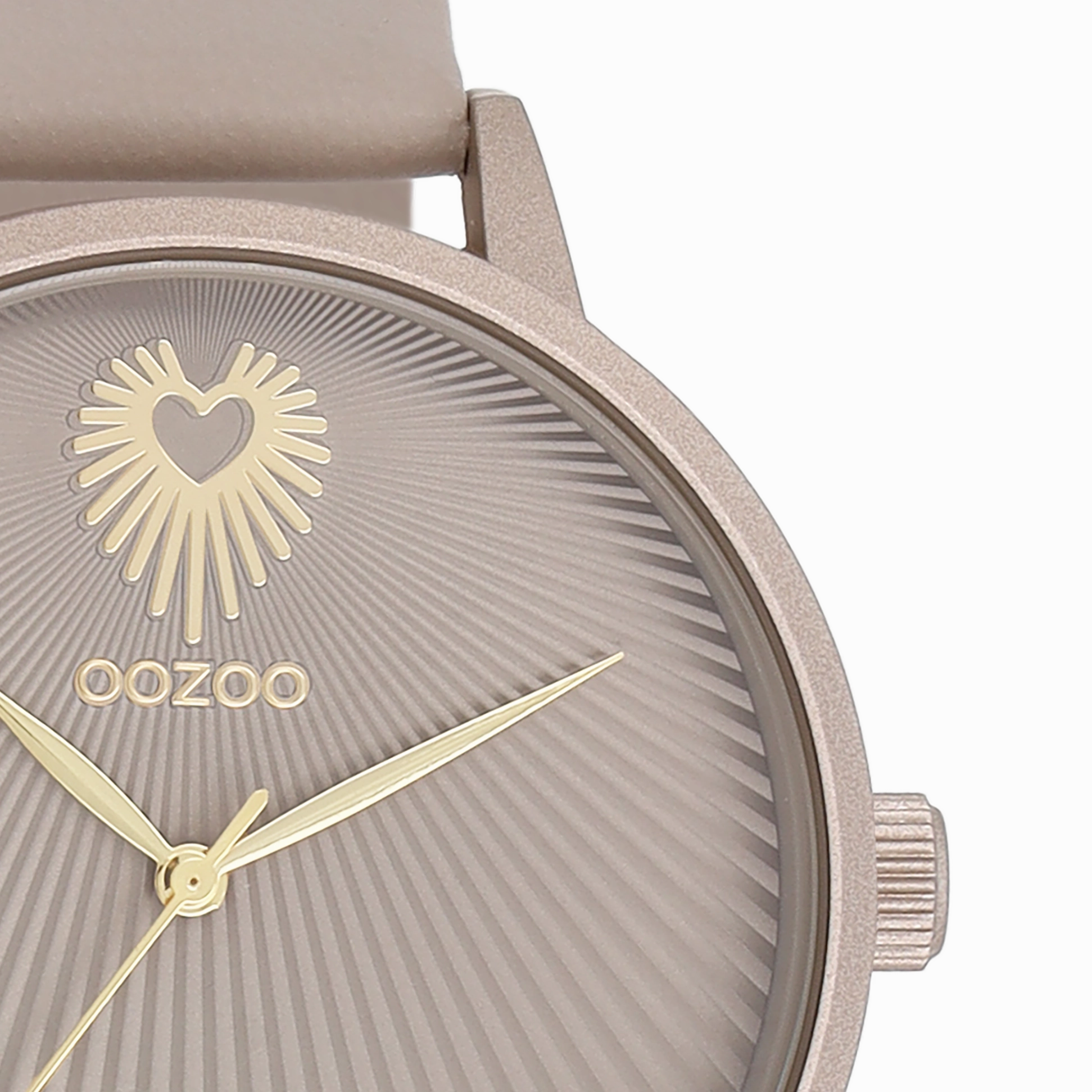 Taupe OOZOO watch with leather strap - C11245