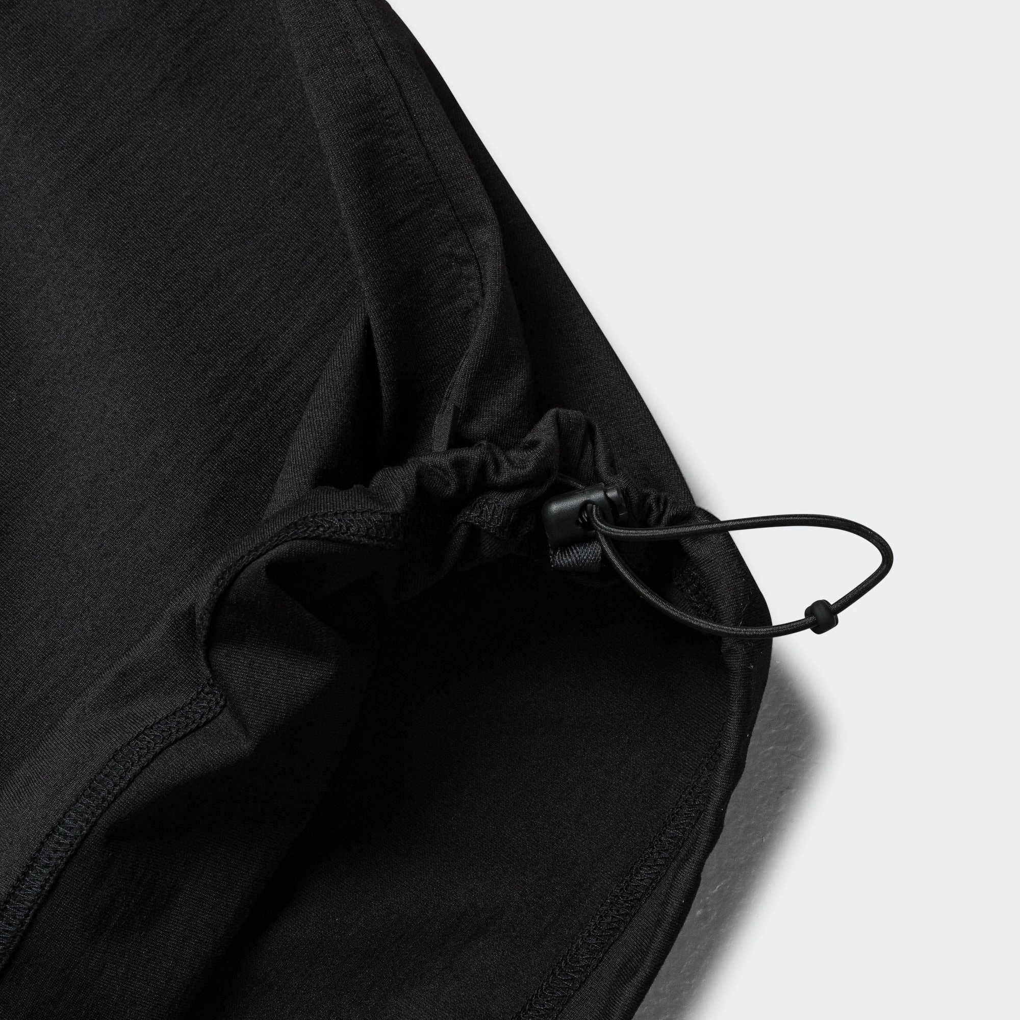Tech Drawstring LS Tee - Black