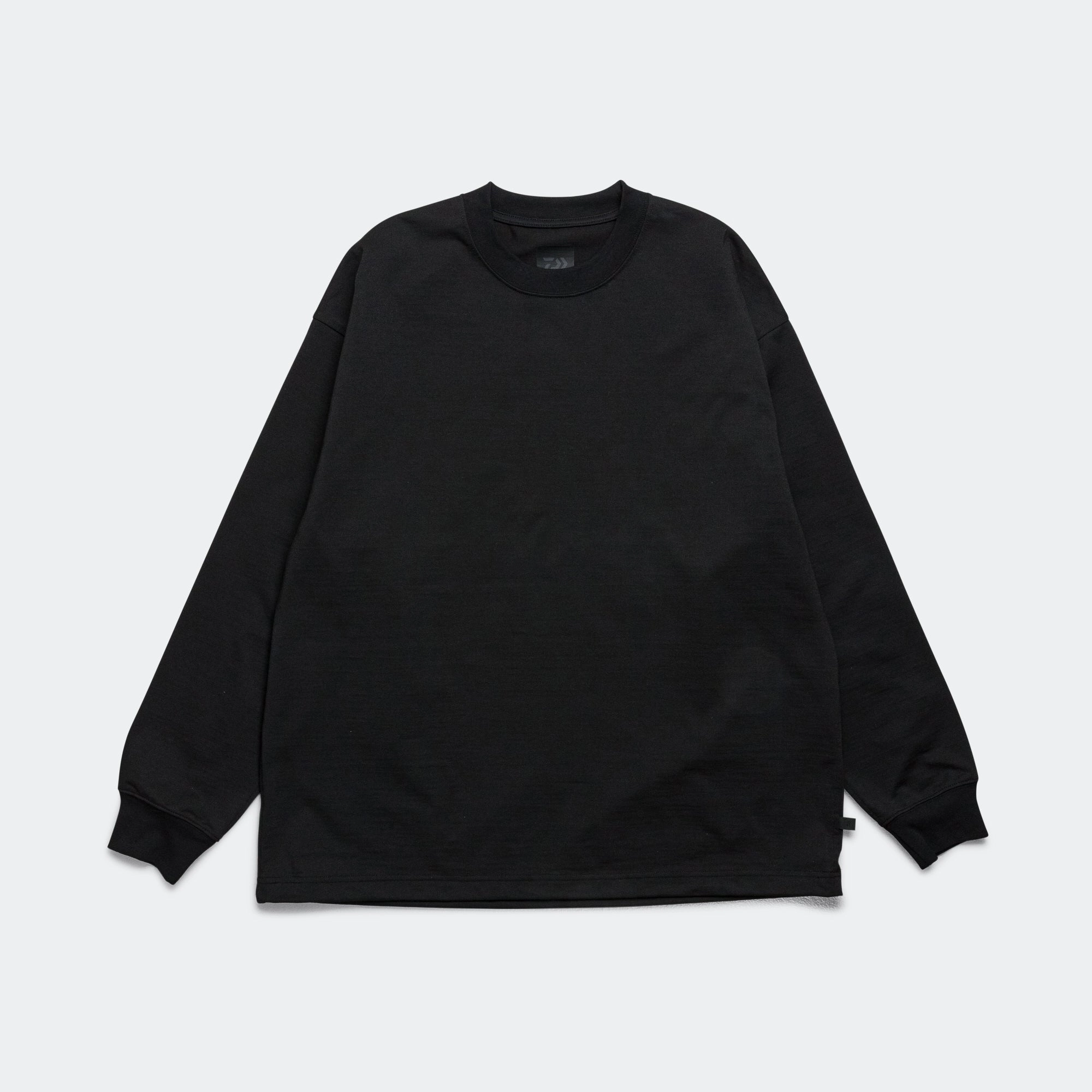 Tech Drawstring LS Tee - Black