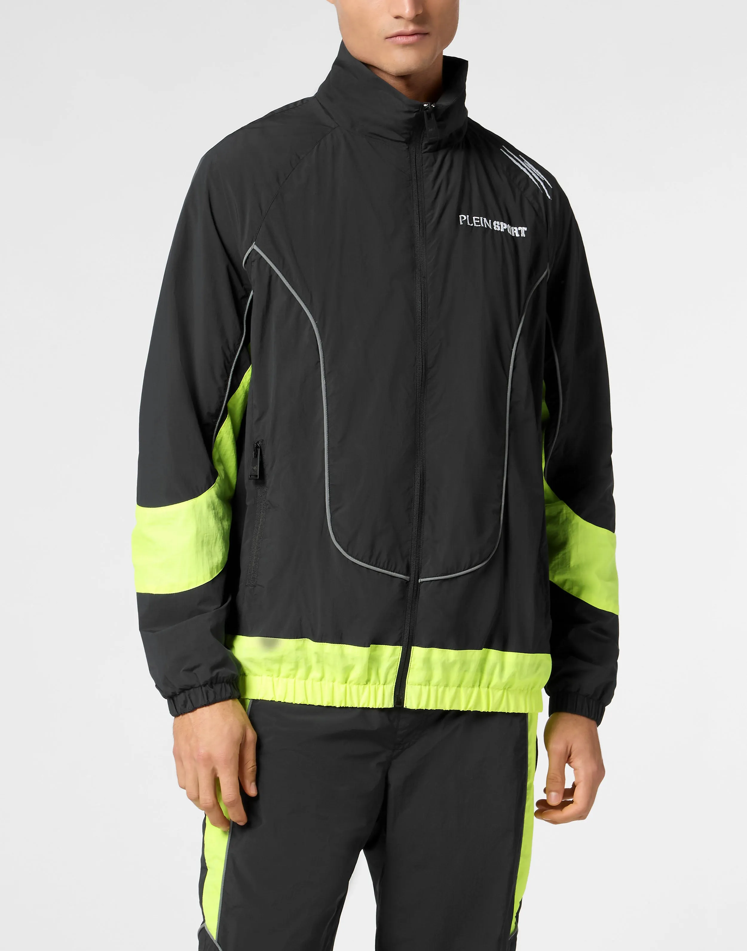 Technical Jogging Bomber Jacket LS Scratch